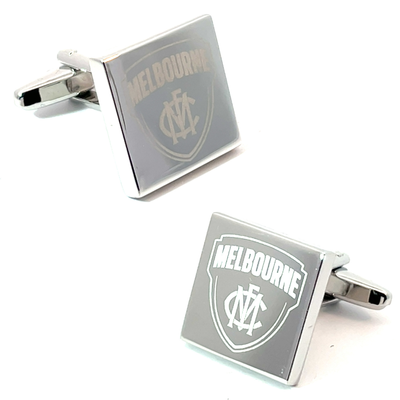 Silver Melbourne FC AFL Cufflinks