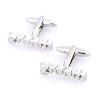 Groom cut-out style Wedding Cufflinks