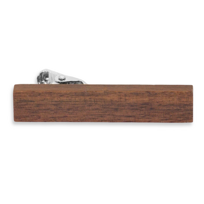 Large Dark Wood Tie Clip