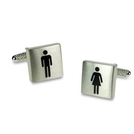 Male / Female Toilet Sign Cufflinks