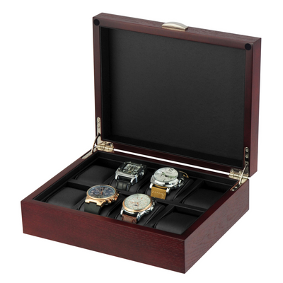 Natural Cherry  Wooden Watch Box for 8 Watches