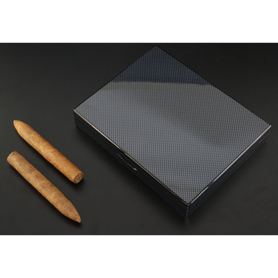 10 CT Carbon Fibre Wooden Humidor