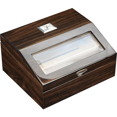 50 CT Walnut Cigar Humidor Wooden Cabinet for Cigars