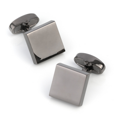 Gunmetal Square Cufflinks