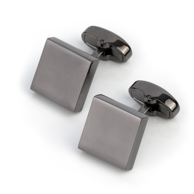 Gunmetal Square Cufflinks