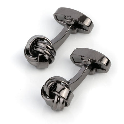 Gunmetal Knot Cufflinks