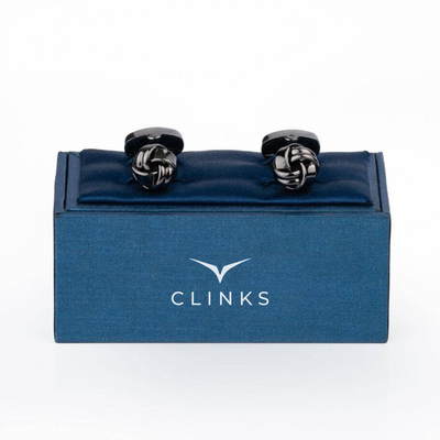 Gunmetal Knot Cufflinks