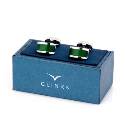 Green Cateye Cufflinks