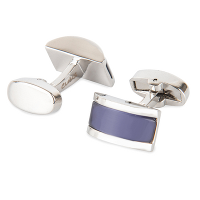 Mauve Cateye Cufflinks