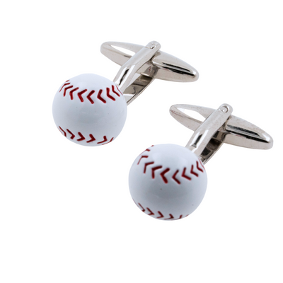 Coloured Baseball Cufflinks