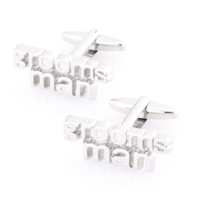 Groomsman cut-out style Wedding Cufflinks