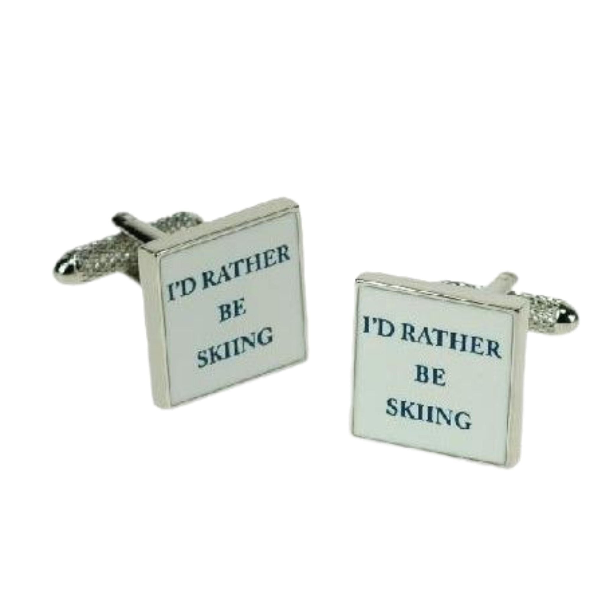 I'd rather be Skiing Cufflinks