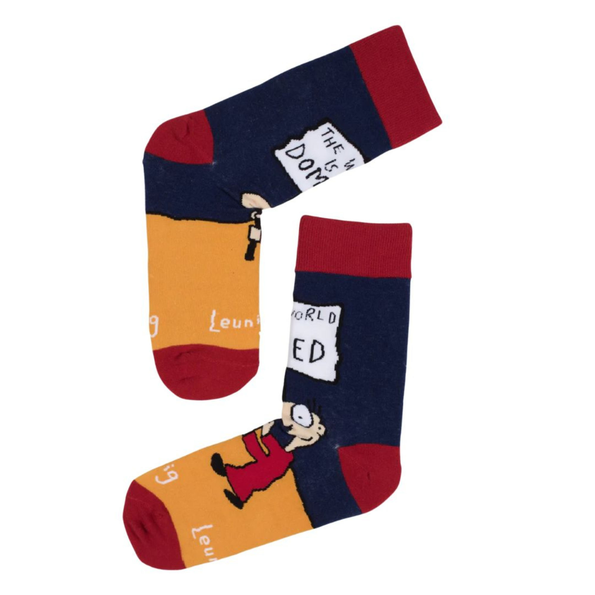 Leunig Domed Socks Orange