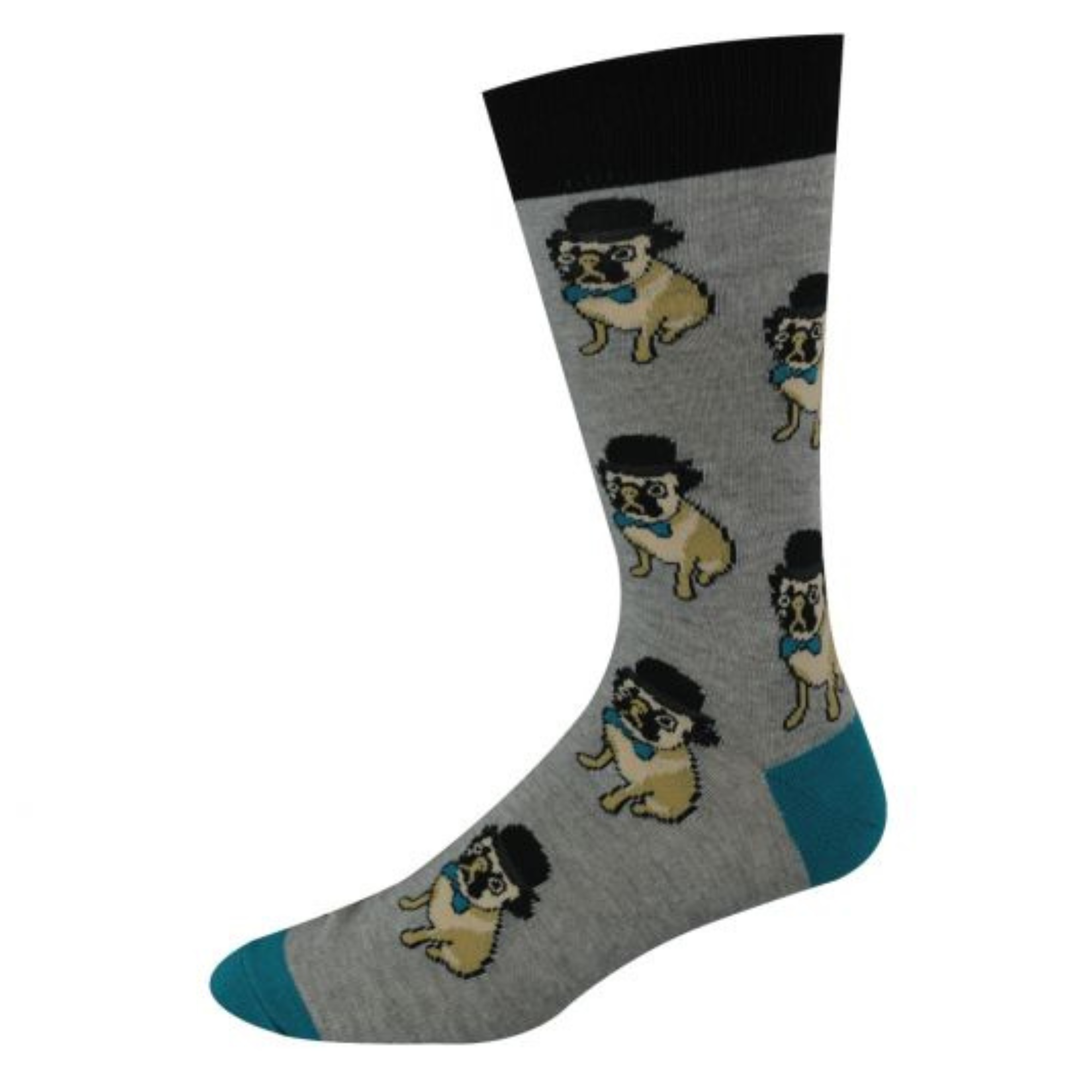 Mens Hipster Pug Sock