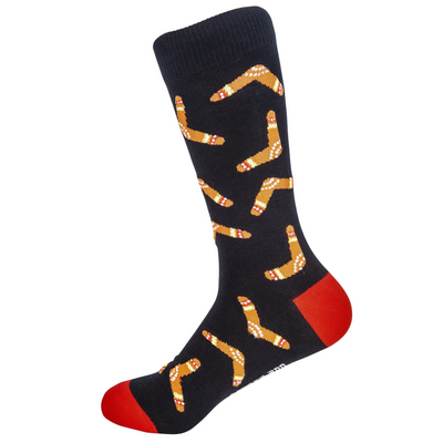 Life is Like a Boomerang Bamboo Socks by Dapper Roo