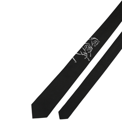 Black Line Horses Tie