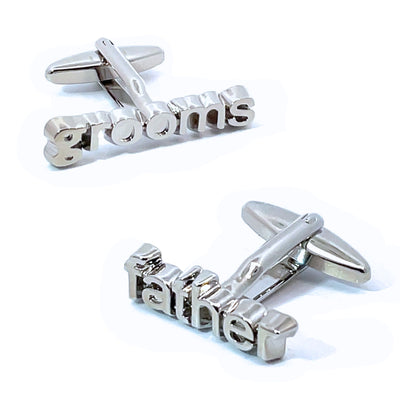 Groom's Father Cutout Wedding Cufflinks