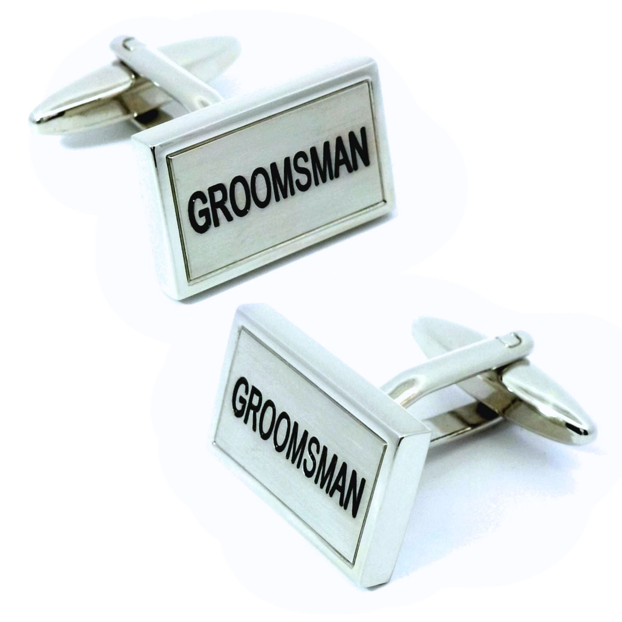 Groomsman Rectangle Wedding Cufflinks