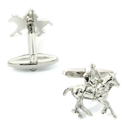 Horse Mounted Polo Player Cufflinks