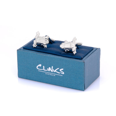 Silver Frog Cufflinks