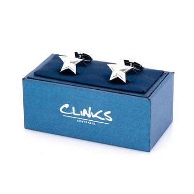 Silver Star Cufflinks