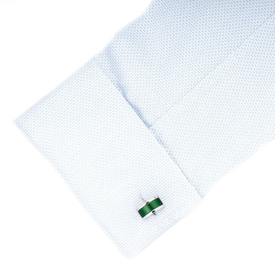 Green Cateye Cufflinks