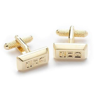 Gold Ingot Cufflinks