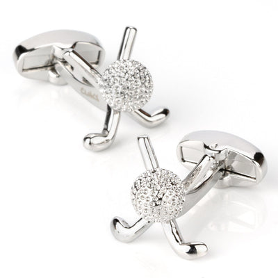 Golf Club and Ball Cufflinks