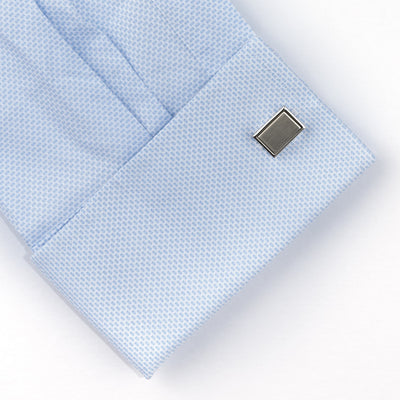 Plain Engravable Rectangle Cufflinks