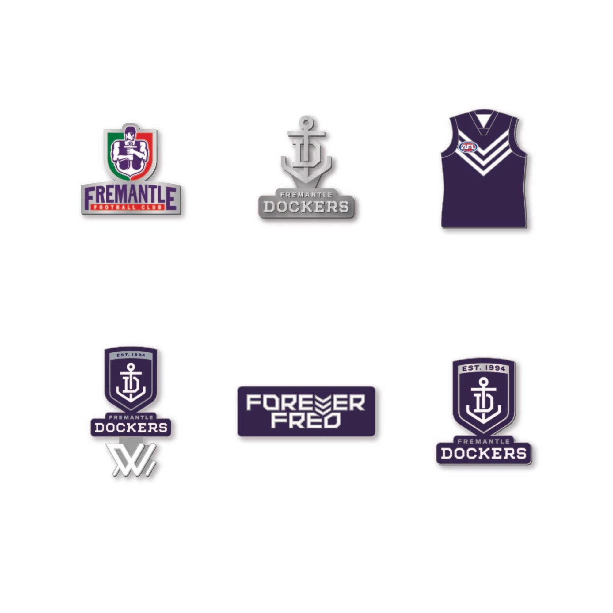Fremantle Dockers AFL Pin Set