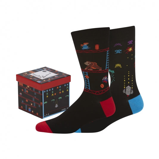Retro Arcade 2pk Sock with Gift Box