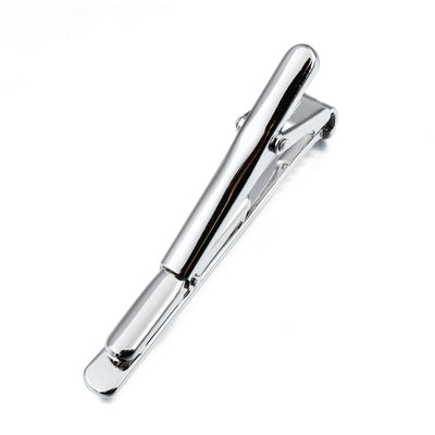 Baseball Bat Silver Tie Clip