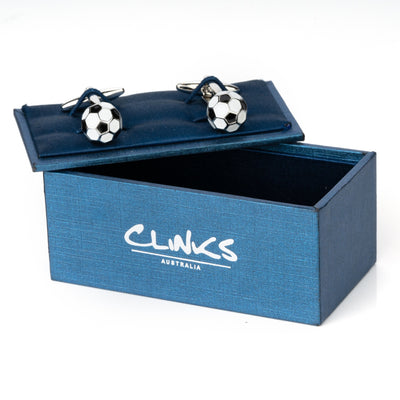 Black & White Soccer Ball Cufflinks