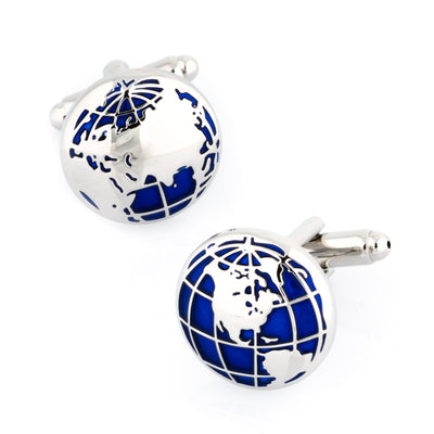 World Map Cufflinks
