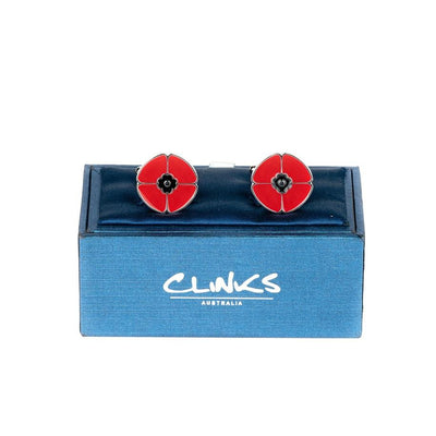 Red Poppy Remembrance Cufflinks