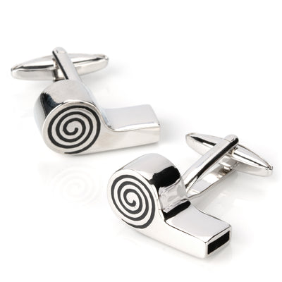 Working Referee Whistle Cufflinks