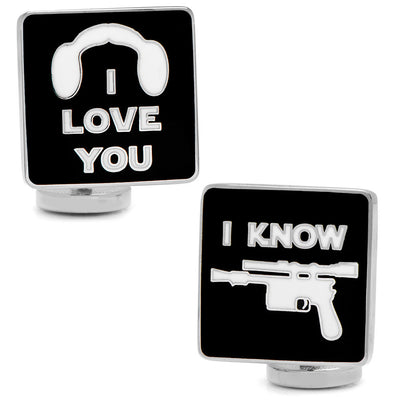 Star Wars I Love You I Know Symbol Cufflinks