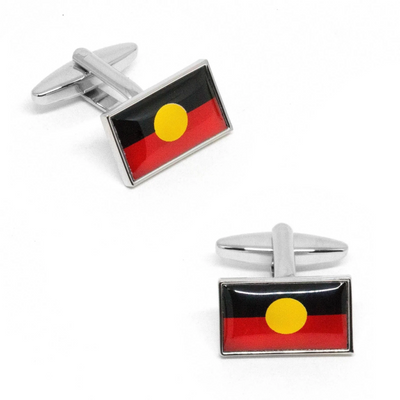 Australian Aboriginal Flag Cufflinks