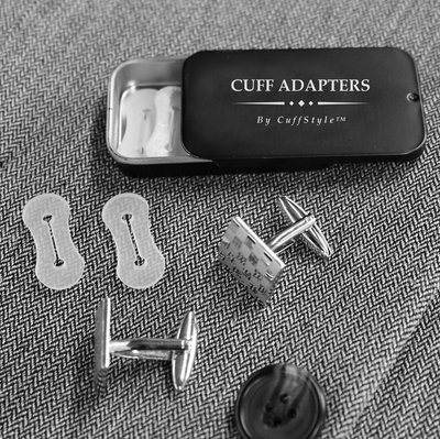 Shirt Cuff Adapters - Wear Cufflinks on ANY dress shirt