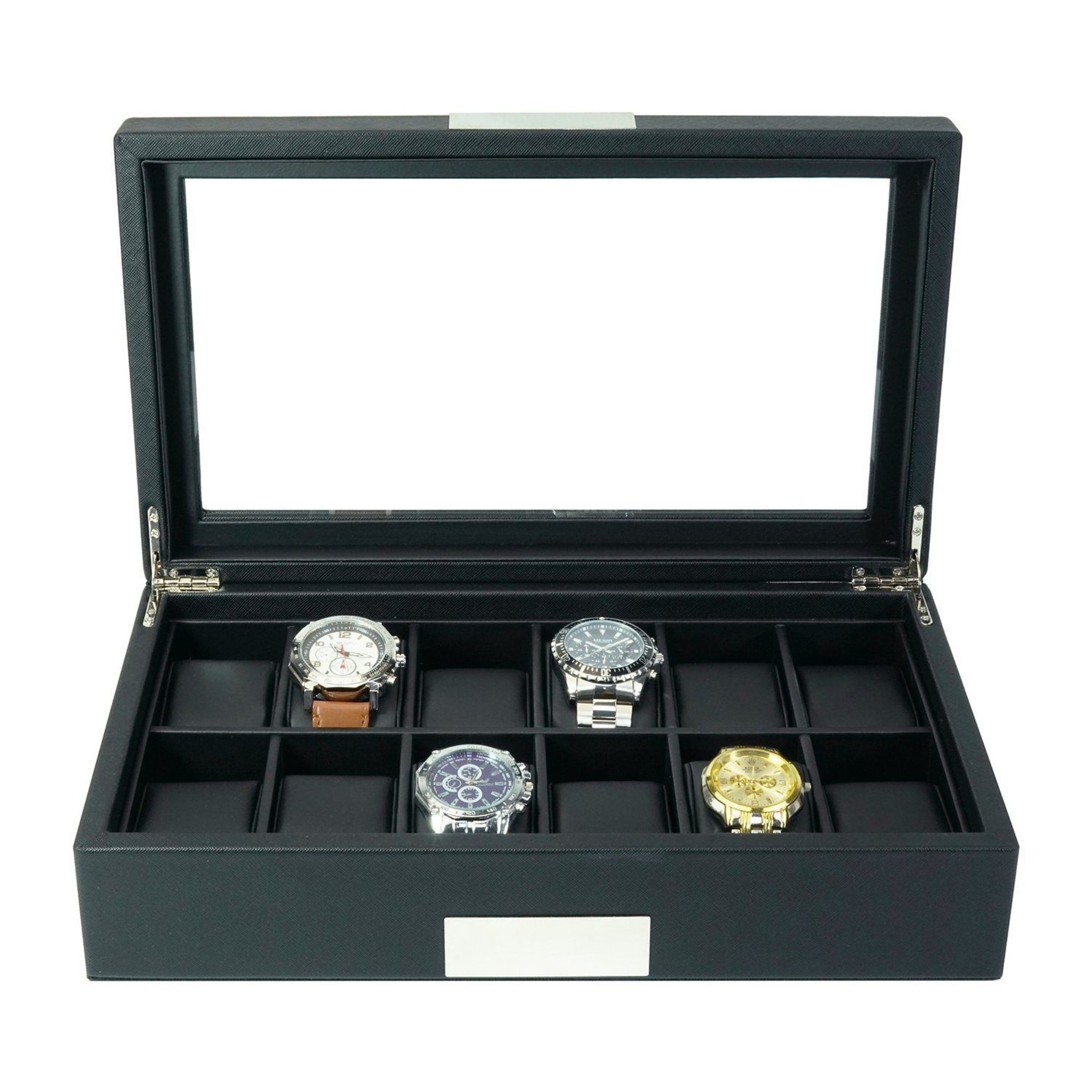 12 Slots Leather Watch Box