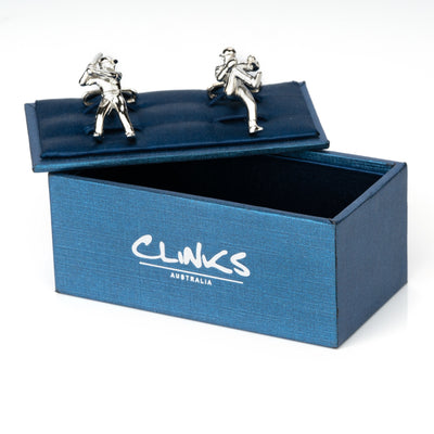 Baseball Pitcher and Batter Cufflinks