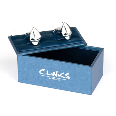 Silver Sailing Boat Yacht Cufflinks