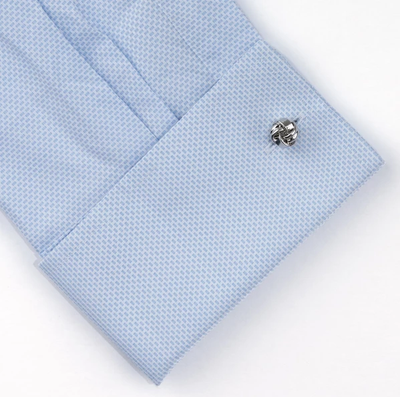 Small Silver Knot Cufflinks