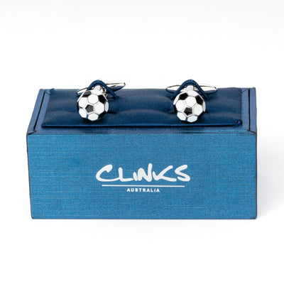 Black & White Soccer Ball Cufflinks