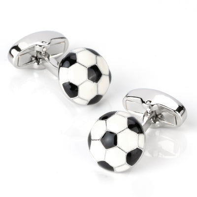 Black & White Soccer Ball Cufflinks