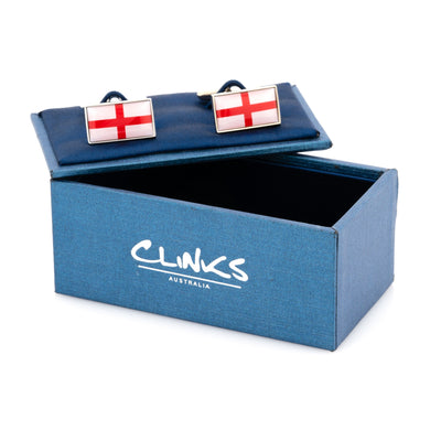 Red & White St George's Cross Cufflinks