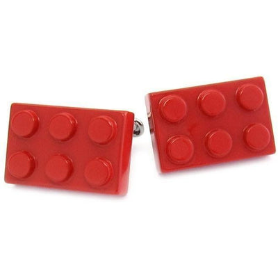 Red Building Block Cufflinks