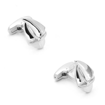 Silver Sailing Boat Yacht Cufflinks