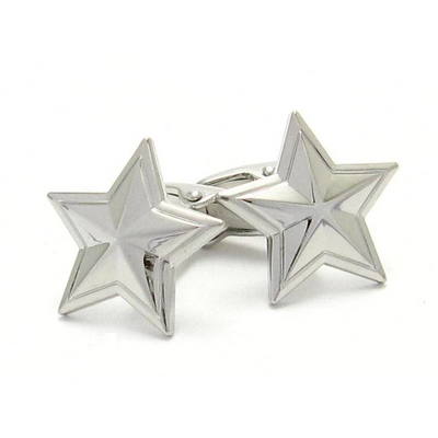 Silver Star Cufflinks