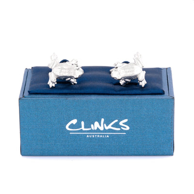 Silver Frog Cufflinks